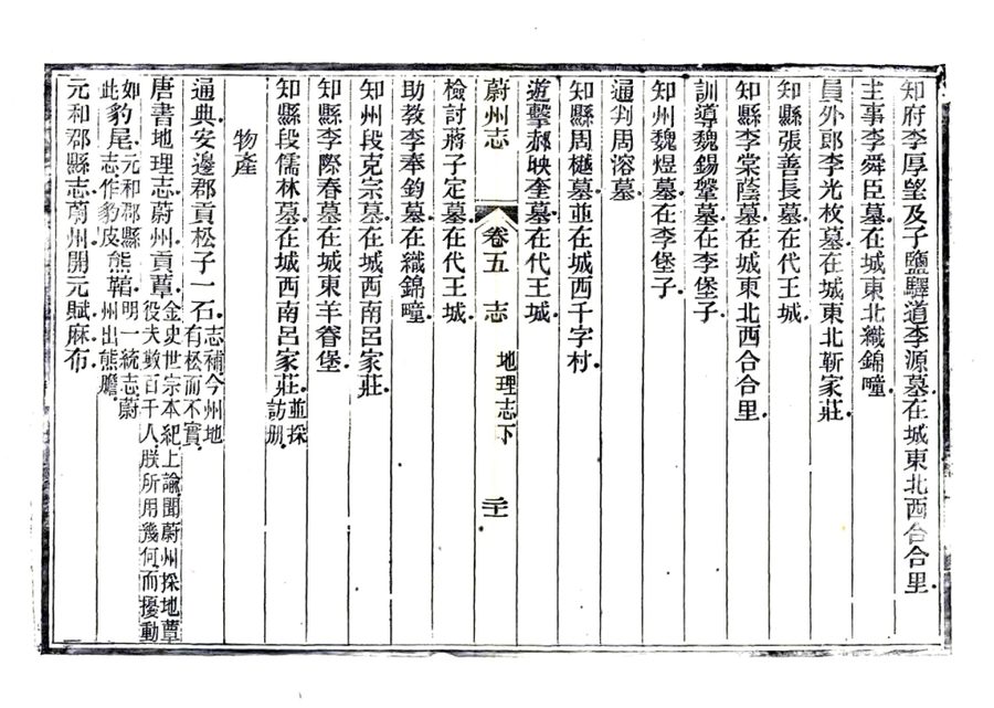 光绪《蔚州志》影印原页 P153
