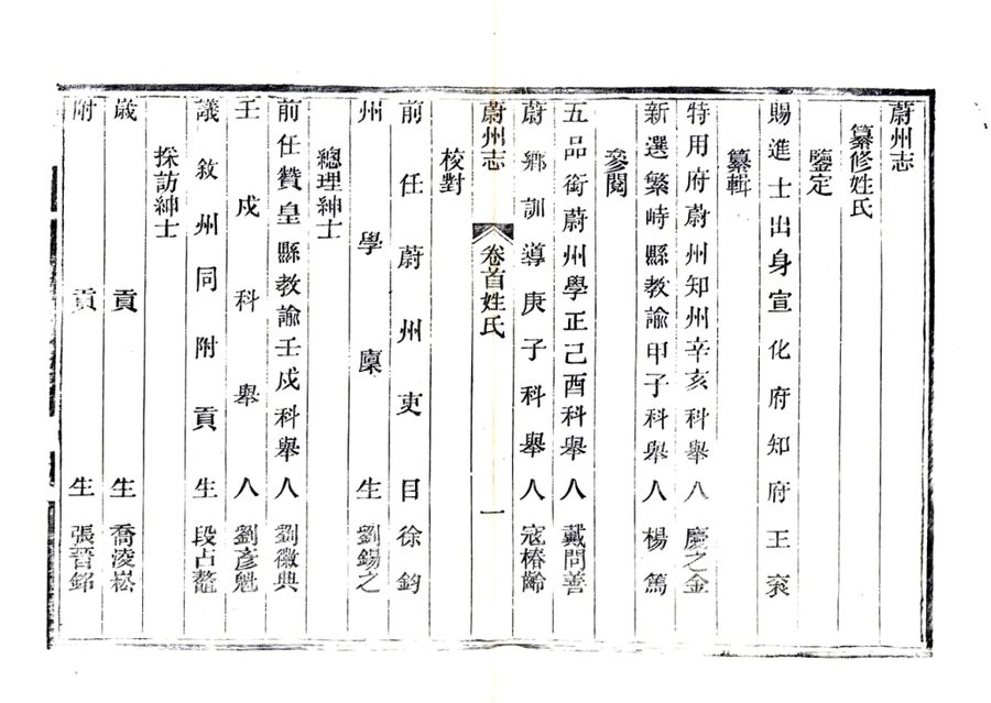 光绪《蔚州志》影印原页 P005