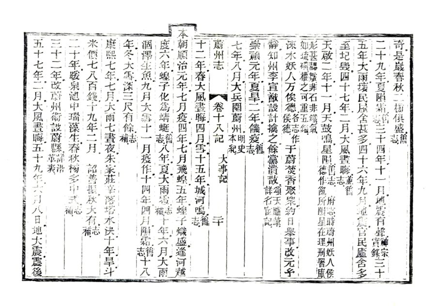 光绪《蔚州志》影印原页 P518