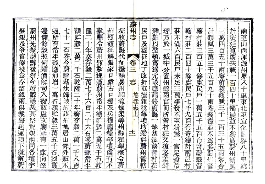 光绪《蔚州志》影印原页 P093